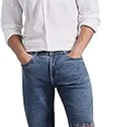 inkd Men's Denim Shorts - Mid-Rise | Regular Fit | Cotton Blend | Stretchable & Soft | Hybrid Shorts-picture-35