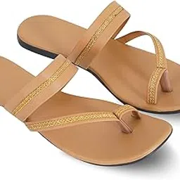 kalbellia Women’s Slippers | Comfortable Flat Chappals for Women with Bow Detail | Stylish Casual Chappals, Trendy Summer Sandals, Comfortable Footwear for Daily Use-picture-40