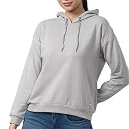 Women Cotton Blend Hooded Sweatshirt-image-22