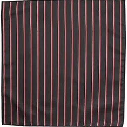 the tie hub Stripe Black with Red Microfiber Pocket Square For Men-picture-53