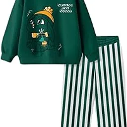 Nap Chief Kids Cotton Printed Fleece Co ord Set for Boys & Girls, Sweatshirt And Joggers Clothing Set for Casual Wear-picture-10