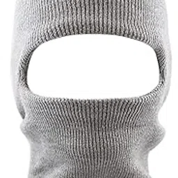 Men Winter Warm Wool Blend Knit Solid Balaclava Cap with Neck Cover for Cold Weather, _Pack of 01-picture-21