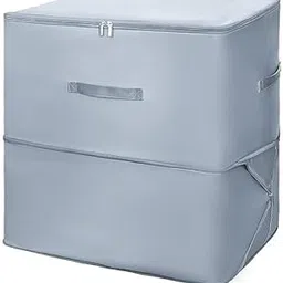 HELLYPO Space Saving Self Compression Organizer Bag for Comforters, Blankets, Clothes, Travel, Storage Bag for Wardrobe, No Vacuum Needed, 2 Layer, Large (Pack of 1)-picture-24