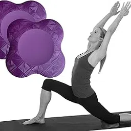 NAGPURE SALES Yoga Cushion Knee Pad - 20 mm Thick TPE Made Yoga Knee Elbow Pad | Extra Thick Exeriser Knee Pad | Eliminate Pain During Yoga Asana (Purple) (Pack of 2)-picture-30