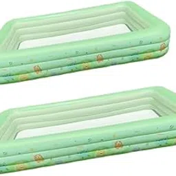 CALANDIS™ Inflatable Pool for Kids Funny Rectangle Ball Pool for Garden Backyard Party 1.5m | Inflatable & Kid Pools | Swimming Pools | Pools & Spas | Yard, Garden & Outdoor Living-image-0
