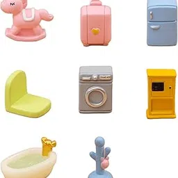 Aeenioy 8PCS Miniature Toys, Miniature Decorative Items for Home, Car Dashboard, Office, Miniature Garden Decorations, Resin Furniture Model-picture-31