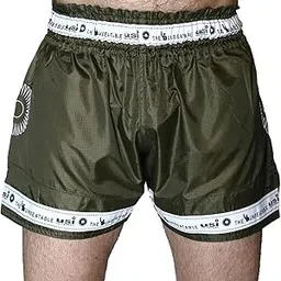 USI UNIVERSAL Muay Thai Shorts for Men Women, 410BC Contra Boxing Kickboxing MMA Fight Clothing Training Workout Trunks (in, Alpha, L, Regular, Green)-picture-68