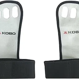 Kobo WTA-28 Leather Weight Lifting Grip Pads/Hand Grips/Cross Fitness Gloves for Pull Ups/Gym Gloves for Fitness/Functional Training Hand Protector (XL)-image-87