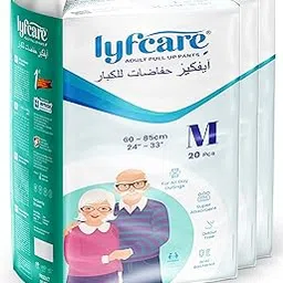 Adult Diapers Medium Size (M) - 60 Units (Pack of 3) | Unisex Diapers Pants Style | Waist (60-85 cm) | Wetness Indicator, Super Absorption, 360° Protection & 0% Leakage | For Men & Women-image-27
