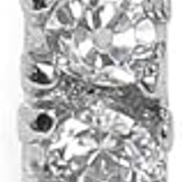 rubans Silver-Plated White CZ- Stone Studded Handcrafted Nose Clip-picture-29