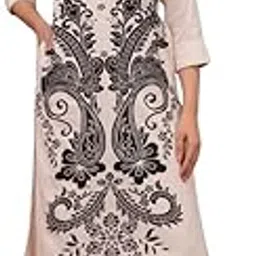 Women’s Off-White Block Print Co-Ord Set | Contemporary Edit Cotton 2-Piece Outfit with Top and Pants | Regular Fit Wear for Office, Casual, and Everyday Styling-image-90
