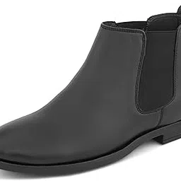 fentacia Leather Chelsea Boots for Men | Men Ankle Slipon Boots-picture-44