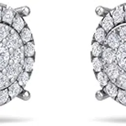 sillydiamonds Classic Halo Diamond Stud Earrings - White Gold-picture-47
