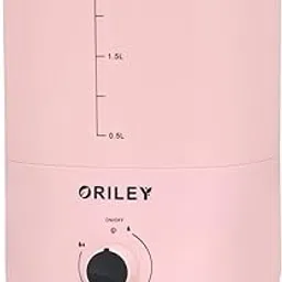 Oriley 2111B Ultrasonic Cool Mist Humidifier Manual Air Purifier for Home Office Adults and Baby Bedroom (1 Year Warranty) (2.3L, 18W, Solid Pink)-image-56