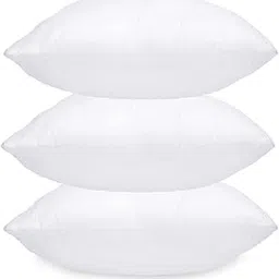 BIANCA Ultra Fluffy Soft Microfiber Cushion Insert Filler -2pc 14 X 14 (Allergy-Guard) | Ultra Soft & Fluffy Micro-Fiber | Cushion Insert-Filler Solid-White-picture-16