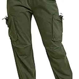 studio nexx Women’s Jogger Fit Cargo Pants | Cargo Trousers for Women |Utility Baggy Pockets-picture-32