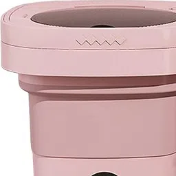 UJEAVETTE Portable Washing Machine 6.5L Travel Washing Machine for Camping Dorm Travel Pink-image-53