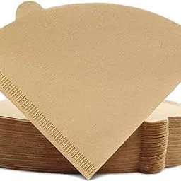 Coffee Filters Cone 01, 100 Count Unbleached Natural Brown 1-2 Cups Disposable Coffee Paper Filters, Compatible with V60 and Cone Shaped Pour Over Coffee Filter and Drip Coffee Maker-picture-24