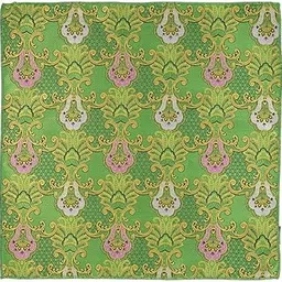 the tie hub Paisley Green & Yellow Microfiber Pocket Square For Men-picture-46