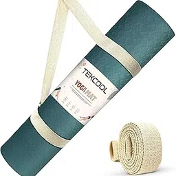 TEKCOOL 4mm Anti-Slip EVA Yoga Mat for Women, Men, Kids & Home Gym Workout - Black-picture-19