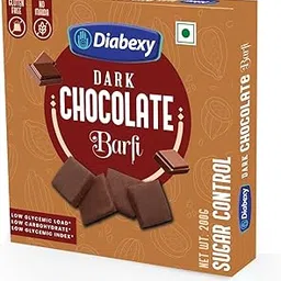 Diabexy Dark Chocolate Sugar Free Barfi | Rich Chocolate Flavour | No Sugar Diabetic Friendly Sweet/Mithai for Diabetics- 200g-picture-20