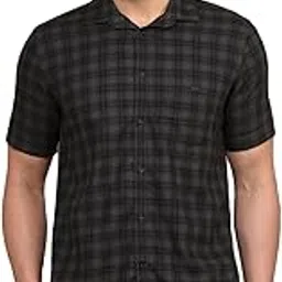 crimsoune club Men's Olive Checked 100% Cotton Shirt-picture-43