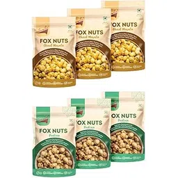 Toku Moku Roasted Makhana I 55g each Healthy Makhana Roasted In Ghee Snacks Gluten Free | Anti Oxidants | MSG Free | Zero Trans Fat | No added Preservatives and No Artificial Flavours (Pack of 6, Assorted)-picture-25