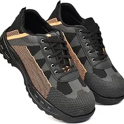 ratanic Mesh Steel Toe Industrial Safety Shoes for Man/Safety Shoes for Men Light Weight Construction, Outdoor-picture-40
