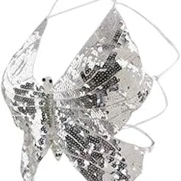 MYADDICTION Phenovo Belly Dance Butterfly Top Bra Dancing Costume Stunning Silver-picture-13