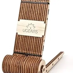 Ugears Foldable Phone Holder - Cell Phone Stand for Desk - Compatible with All Smartphones - Universal Wood Phone Stand - Adjustable Wooden Mobile Phone Holder for Desk - Hand-Craft Mobile Stand-picture-18