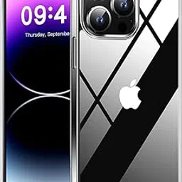 UNIGEN AUDIO Crystal Clear Designed for i Phone 12/12 Pro Case, [Never Yellowing] TPU + Transparent Hard Acrylic Back Case Slim Thin Cover-image-5