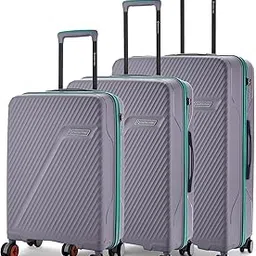 nasher miles Montreal Hard-Sided Polypropylene Luggage Set of 3 | 55cm, 65cm & 75cm | 8 Wheels Small, Medium & Large Trolley Bag for Travel | Suitcase (Grey)-picture-35