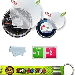 ERODIAN Meter Display Screen Protector, Meter Guard for Meteor 350, Super Meteor 650 Bikes | Scratch Resistant | Water Resistant | HD Clear Vision (1-Free Random 6 inch Keychain)-picture-31