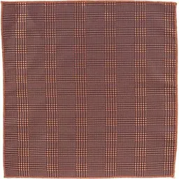 the tie hub Checkered Orange Microfiber Pocket Square For Men-picture-51