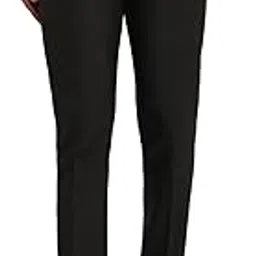 raymond Men Slim Fit Structure Pattern Poly Viscose Blend Flat Front Formal Trouser-picture-22