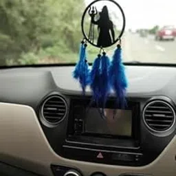 LAGADI DECOR Mahakal Ubha Blue Handmade Dreamcatcher for Car, Bedroom, Wall Decor | Positive Energy & Protection Hanging Ornament | Decorative Showpiece Wall Hanging | Mahakal_Ubha_Blue_01-picture-67