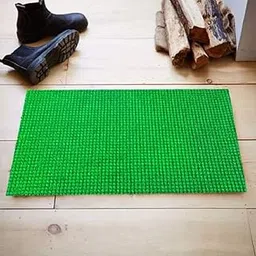 Kuber Industries Pvc Thick Rectangular Doormat - Green, Size 60 Cm X 38 Cm X 1.5 Cm-image-56