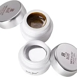 Bolt bee Metallic Gel Nail Polish, 3D Golden Silver Painted UV Nail Art Painting Liner Gel for Cyber Punk French Acrylic Nail Painting Drawing Nail Design Gel for Nail Art (gold and silver, .,)-image-0