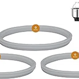 PREETHI | Mixer Grinder Replacement Parts Wet Jar Lid Gasket/White Ring, Big (12.8 cm, 3 Units)-picture-44