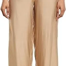 fabindia Women Silk Tie Up Ijar Pant Viscose_Beige-picture-45