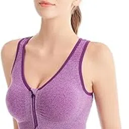 Women's Polycotton Lightly Padded Wire Free Sports Bra-image-18