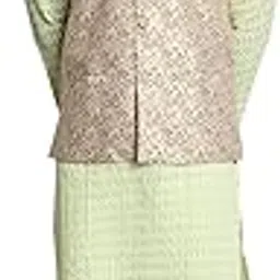 sojanya (Since 1958 Men's Pure Cotton Kurta and Pyjama with Nehru Jacket-picture-19