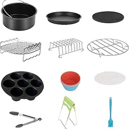 Geek Airocook Accez A2 Air Fryer Accessories Kit – 12 Accessories for Baking/Steaming/Boiling/Peeling/Whisking & Frosting compatible with Geek Airocook Air Fryer of 5L/14/23L/25L/30L Capacity-picture-11