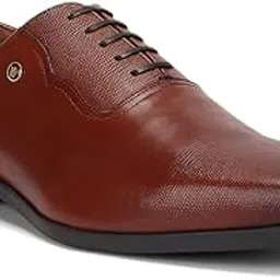louis philippe Men Formal Maroon Leather Oxford-picture-22