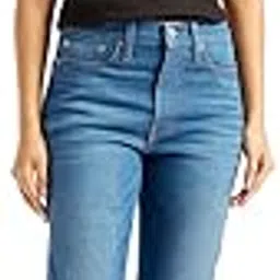 levi's Women's Mid Rise Wedgie Straight Fit Blue Jeans-picture-30
