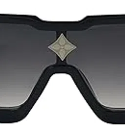 prasu Oversized Square Sunglasses with Gradient Lenses, Black Frame, Decorative Metal Accent-picture-19