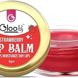 GLOO B Natural Lip Balm Strawberry | Herbal Lip Care with Moisturizing Properties | Smooth and Nourishing Formula | Convenient 8gm Stick-picture-32