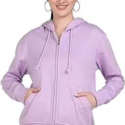 Women's Full Zipeer Hoodie Purple-picture-18