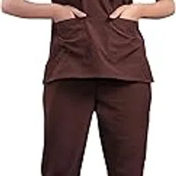 SUBA Women's Cotton Medical Scrub Suit | V-Neck Top & Bottom Scrub Set With 2 Pockets | Ideal for Doctors, Nurses, Medical Students & Healthcare Professionals | Hospital Uniform-picture-10