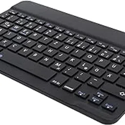 Ubervia Keyboards - Inch | Wireless Keyboard Portable UltraThin 10 Inch German Keyboard for Smart Phones Tablets Laptops Desktop Computers Black-picture-19